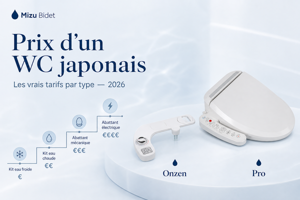 Prix d'une toilette japonaise : combien ça coûte vraiment en 2026 ?