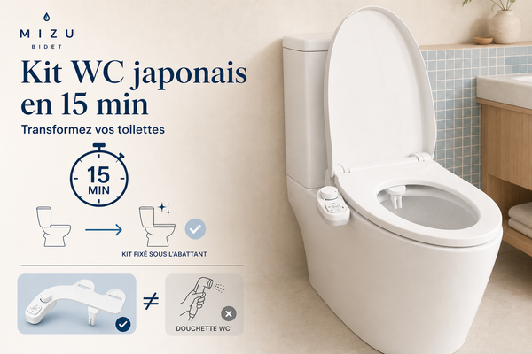 Kit WC japonais : transformer ses toilettes en 15 minutes (et ne plus confondre avec la douchette WC)
