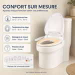 Siège chauffant de l'abattant WC japonais Mizu Pro, température ajustable